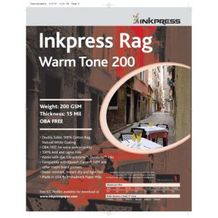InkPress Rag Warm Tone, 200gsm, Double Sided,17in.X25in. 20 sheets