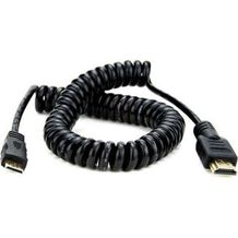 Atomos ATOMCAB009 Coiled Mini HDMI to Full HDMI Cable (50-65cm)